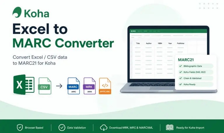 Excel spreadsheets to MARC21 Converter