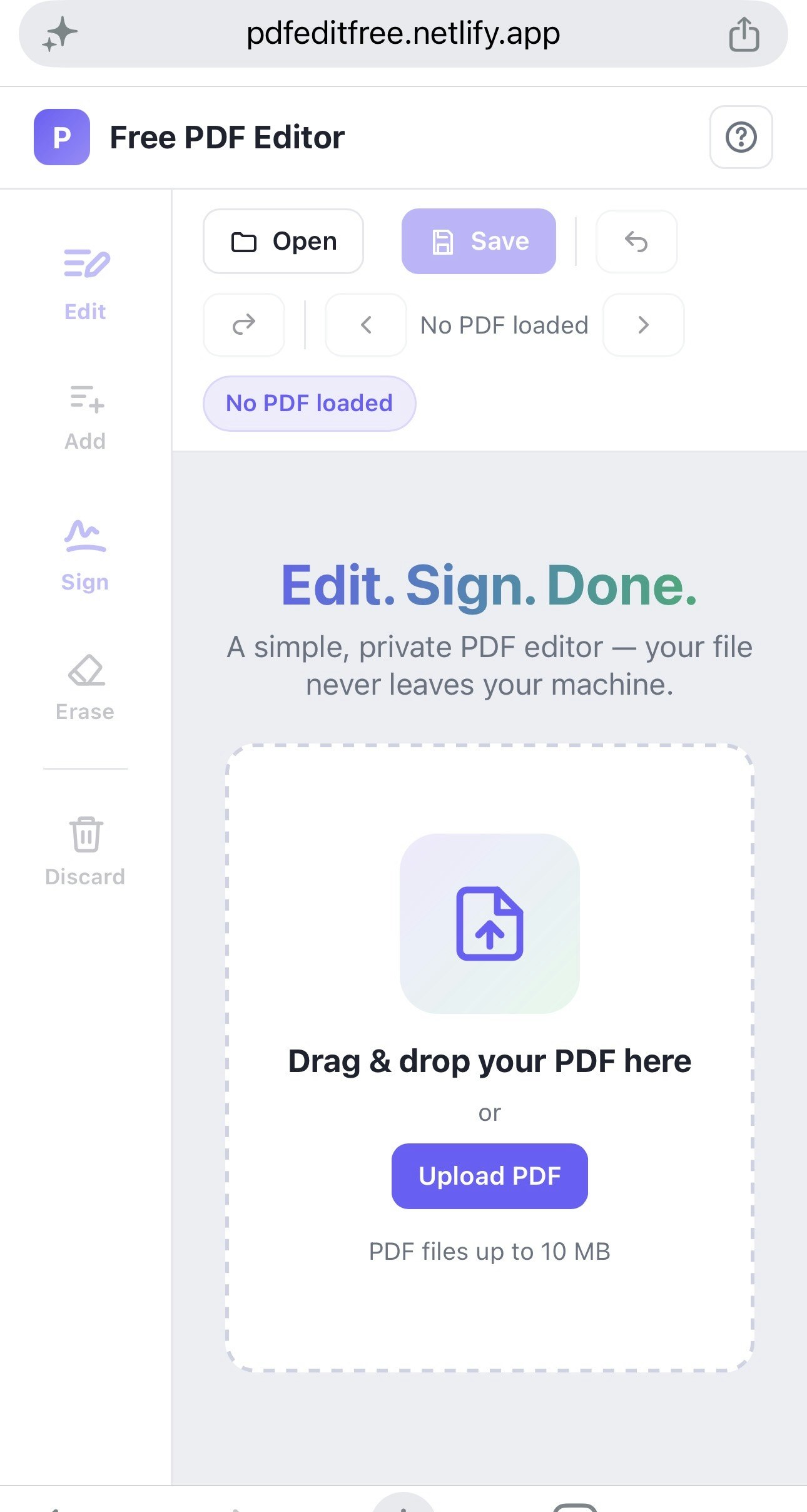 Free PDF Editor