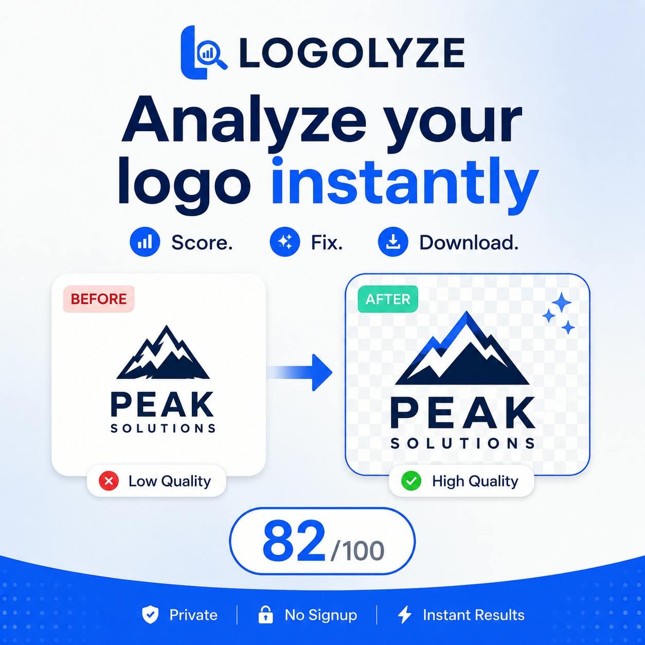 Logolyze — Analyze and improve your logo