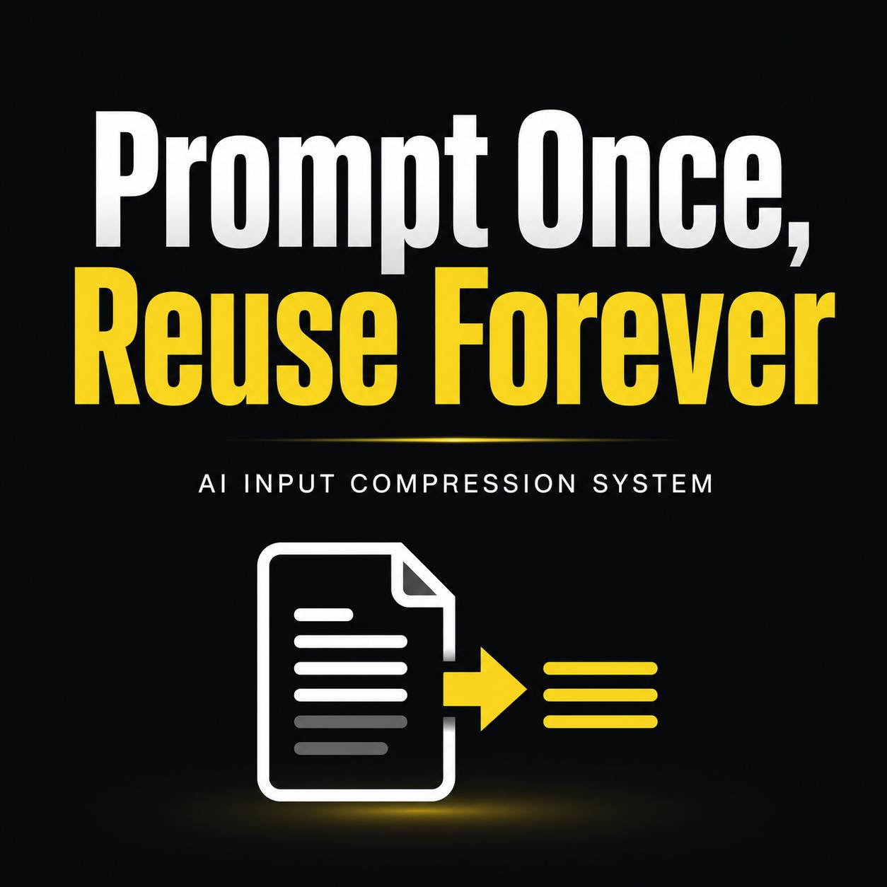 Prompt Once, Reuse Forever