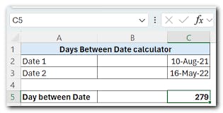 Days Between Dates Calculator
