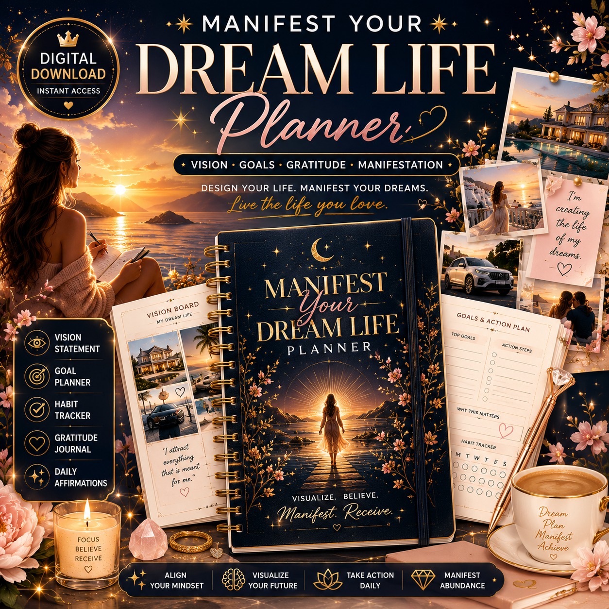 Manifest Your Dream Life Planner