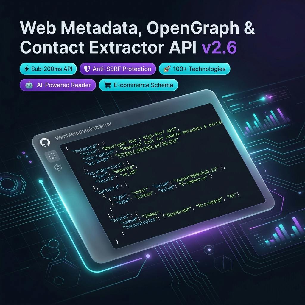 Web Metadata & Contact Extractor API
