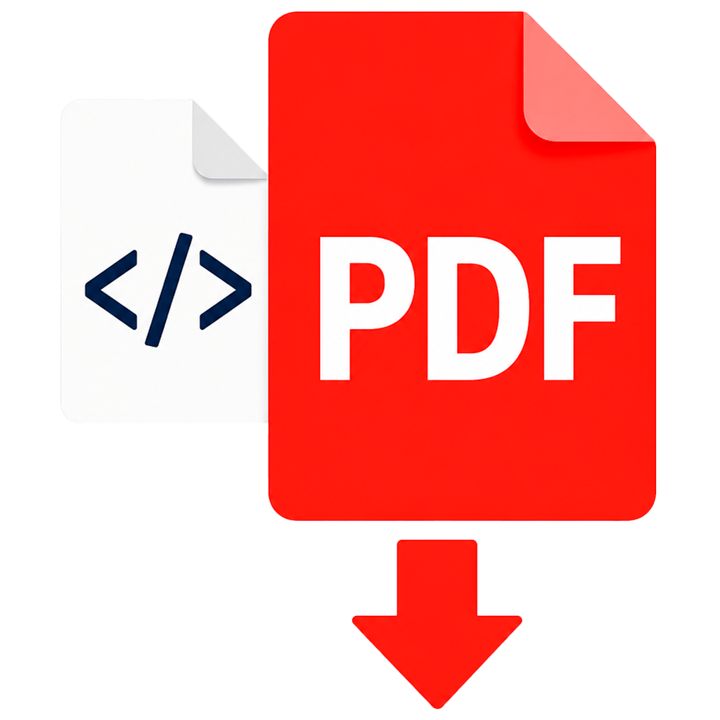 HTML to PDF Converter: Upload Paste Code