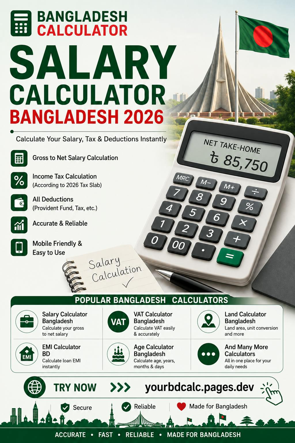 BDCalc  Free Bangladesh Calculators 2026