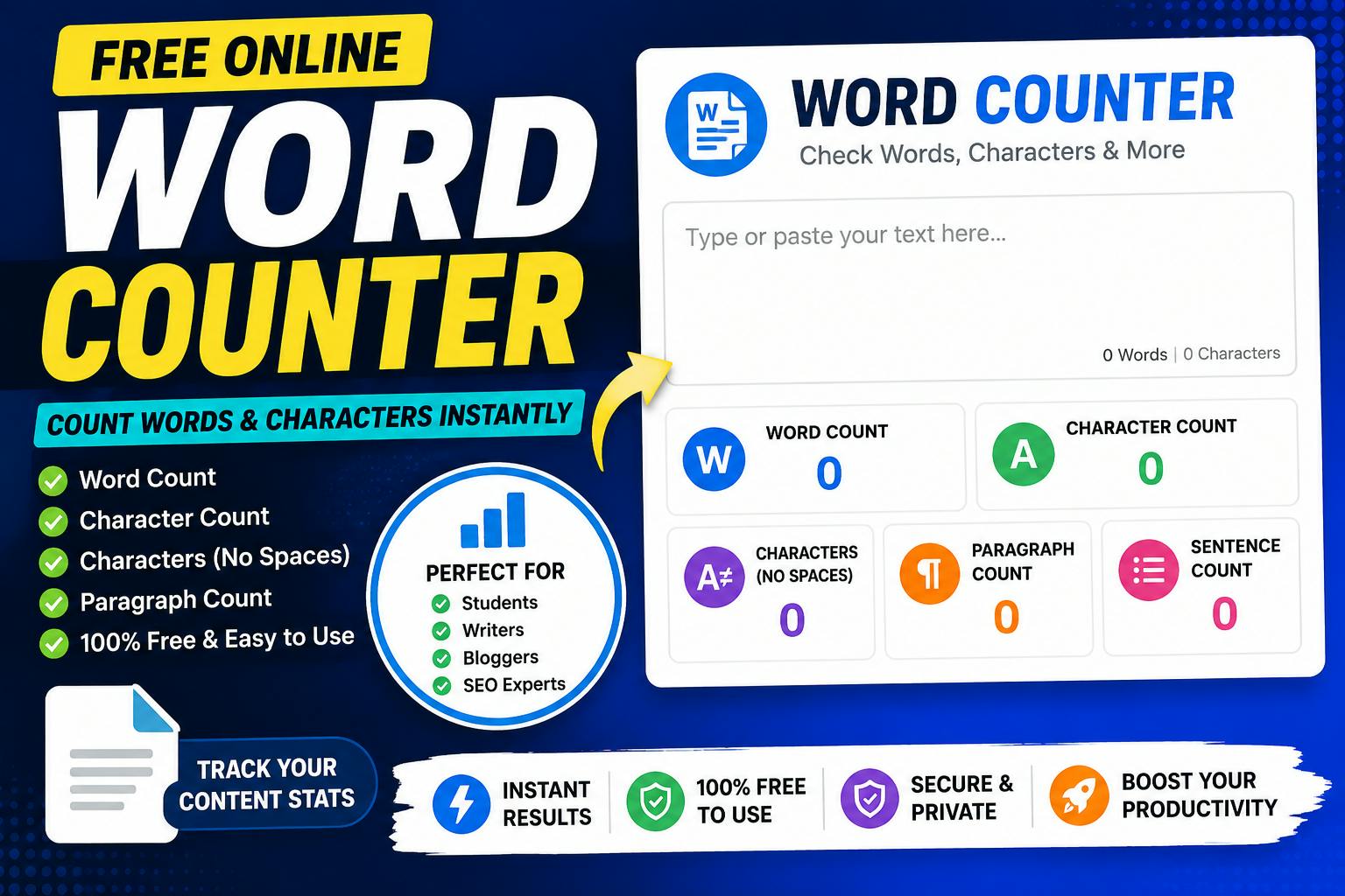 Free Online Word and Character Counter: