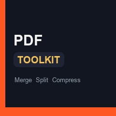 PDF Toolkit — Free PDF & Image Tools