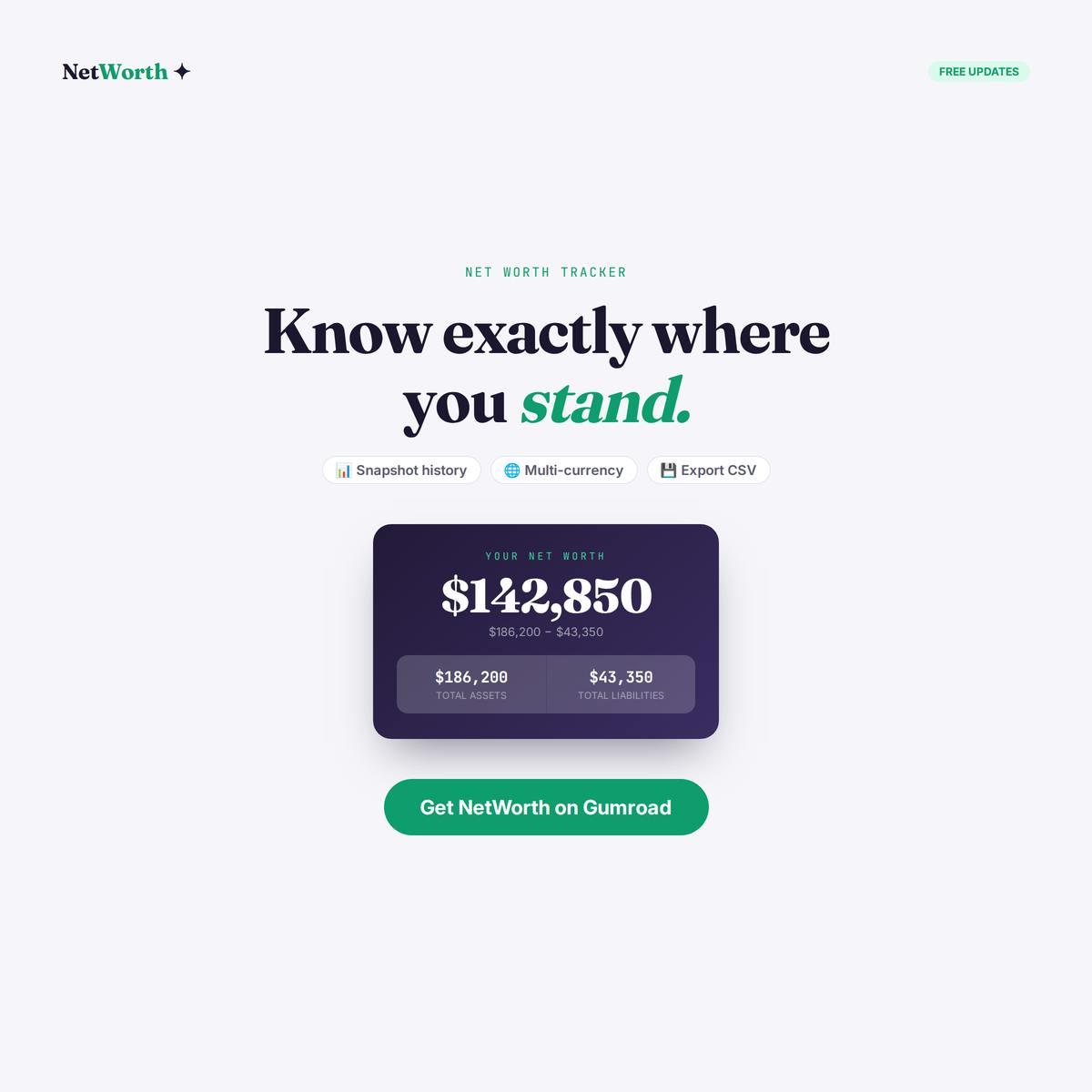 NetWorth Tracker
