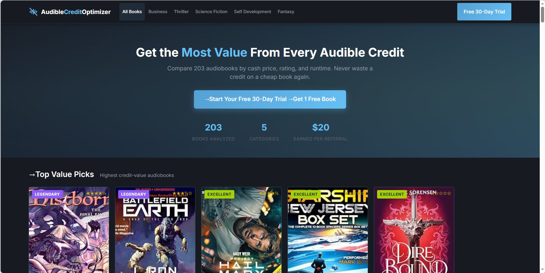 Audible Credit Optimizer