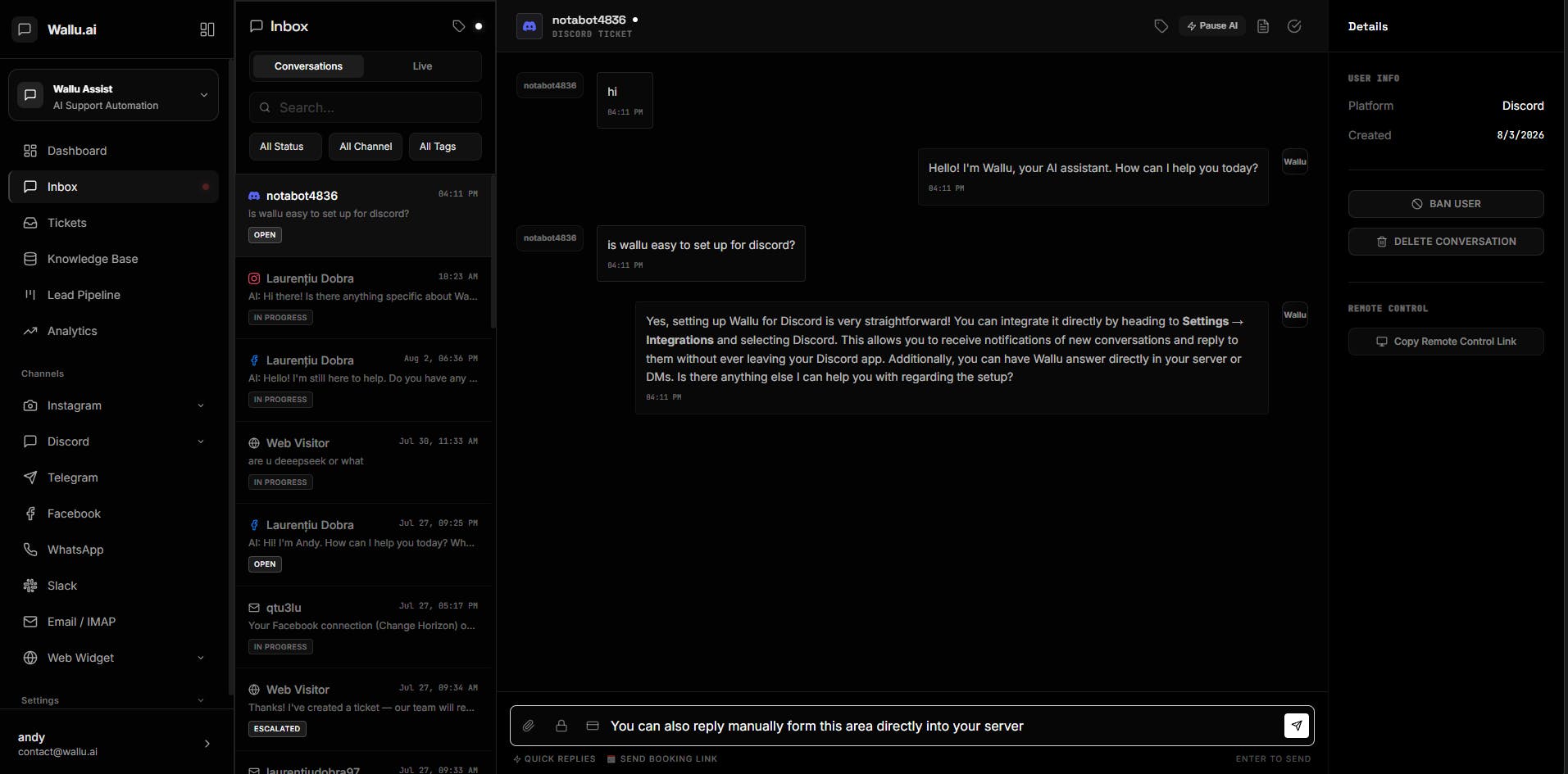 Wallu screenshot