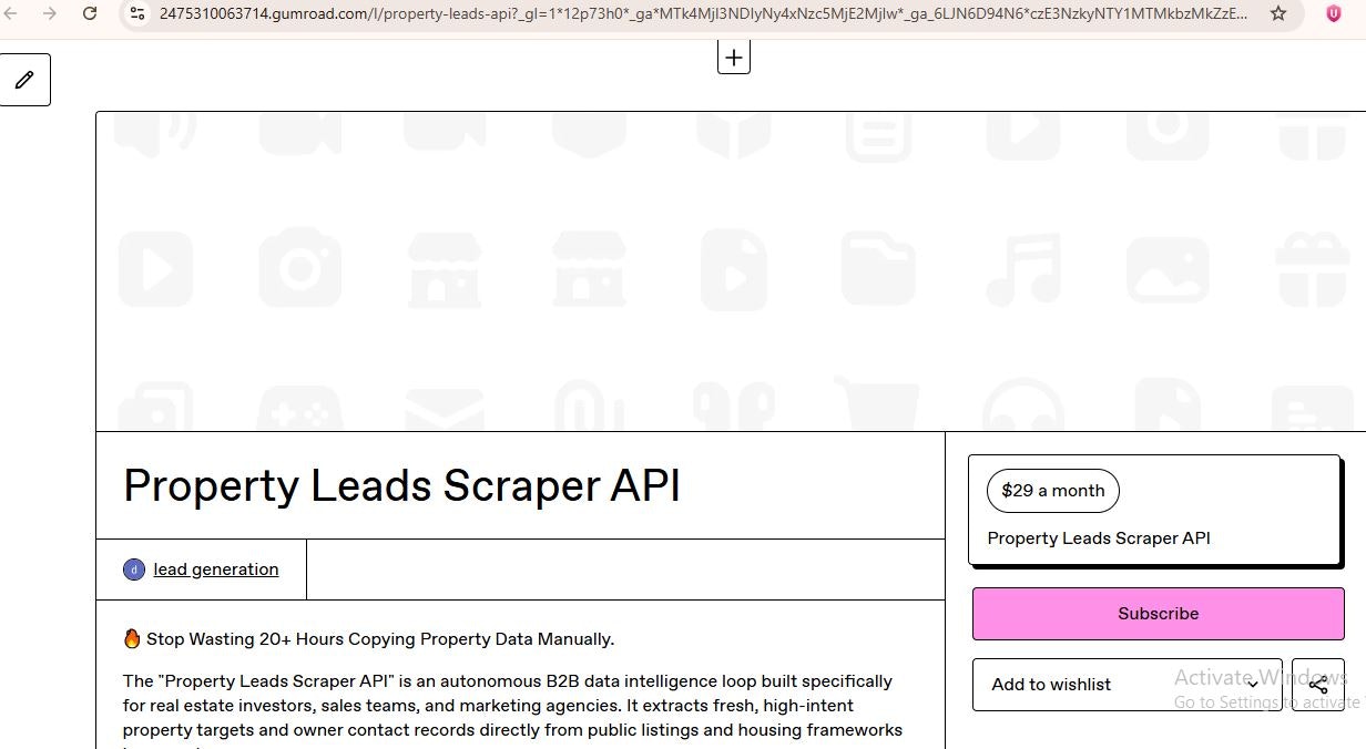 Property Leads Scraper API